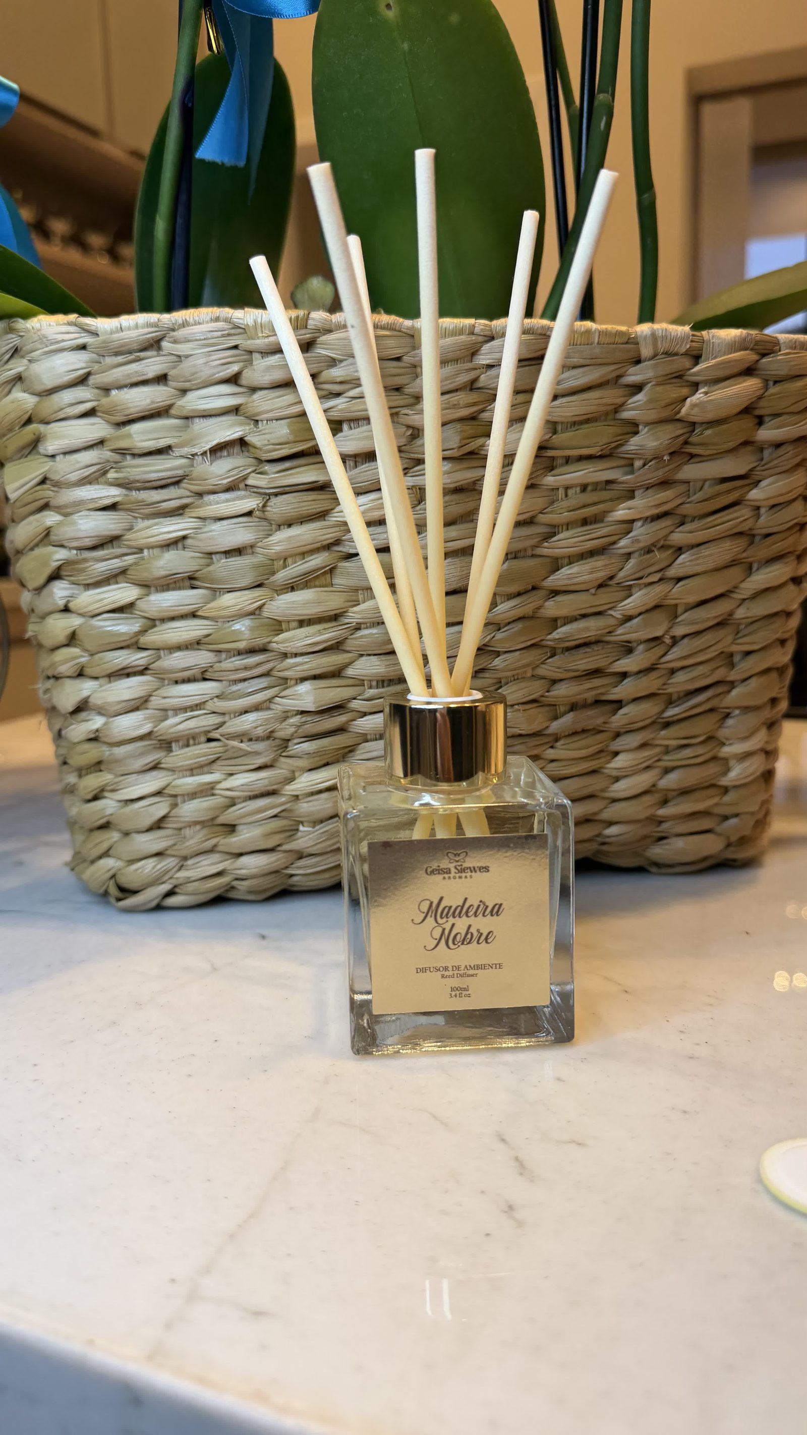 Difusor de ambiente Madeira Nobre Geisa Siewes Aromas